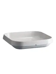 Салатник, Emile Henry, 28.5x28.5x6.5 см, 3100 мл, Белый