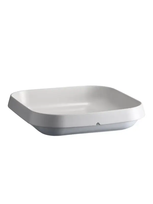 Салатник, Emile Henry, 28.5x28.5x6.5 см, 3100 мл, Белый