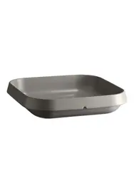 Салатник, Emile Henry, 28.5x28.5x6.5 см, 3100 мл, Серый