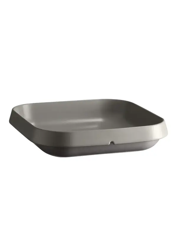 Салатник, Emile Henry, 28.5x28.5x6.5 см, 3100 мл, Серый