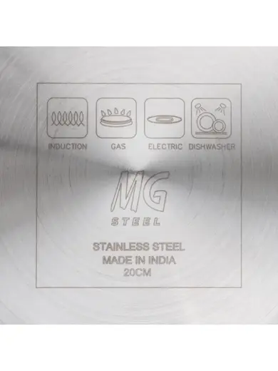 Сковорода, MGsteel, 20x4 см, 1000 мл, Индукция