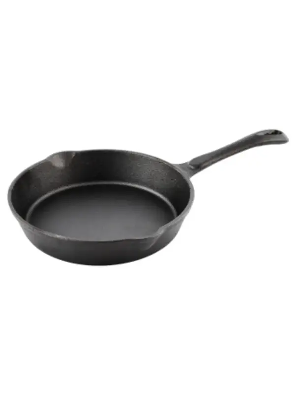 Сковорода порционная, Чугун, 20x3.5 см, 900 мл, с литой ручкой
