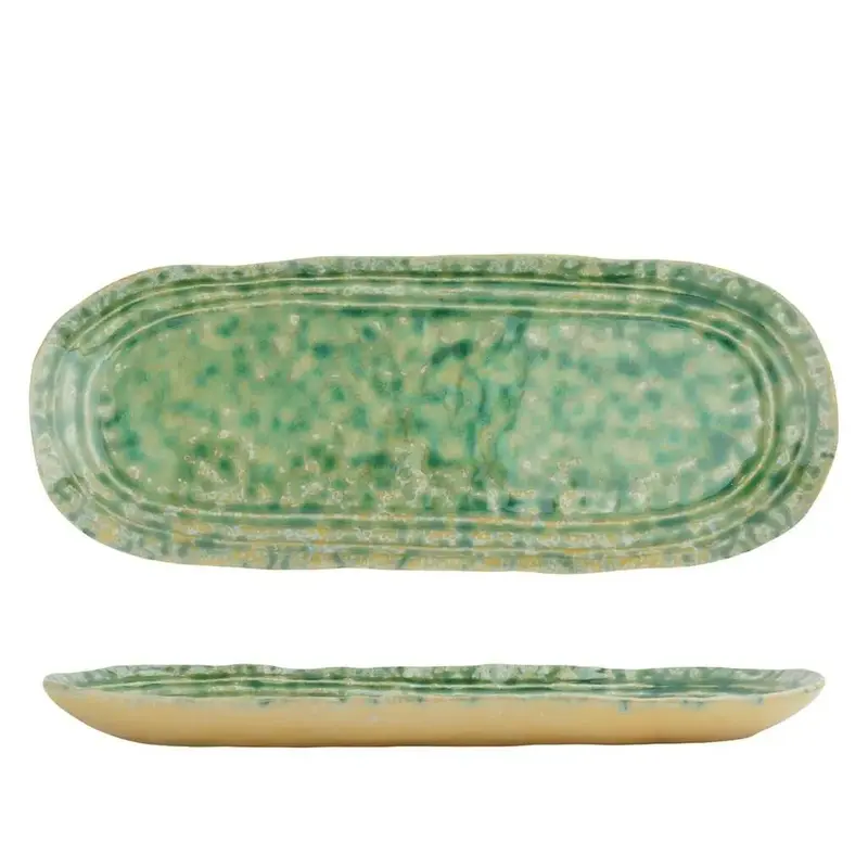 Блюдо овальное P.L. Proff Cuisine Green Frutti di Mare 32,5x13 см h2,5 см