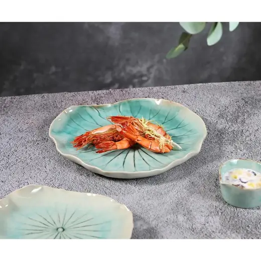 Блюдо для подачи P.L. Proff Cuisine Blue Frutti di Mare 23,5*21,5 см h2,5 см