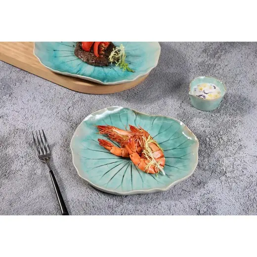 Блюдо для подачи P.L. Proff Cuisine Blue Frutti di Mare 18x14,5 см h2,5 см