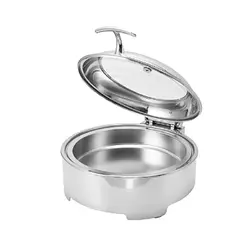 Мармит электрический KINGO 6 л круглый d 35 см с откидной крышкой и окном