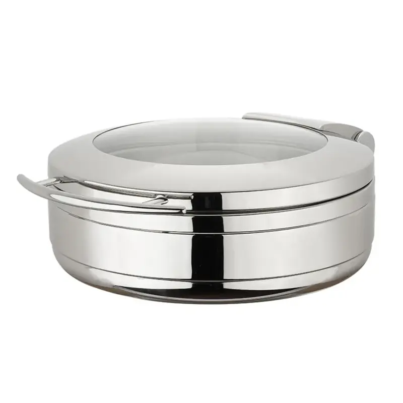 Мармит индукционный KINGO 4 л круглый с откидной крышкой и окном d 30 см