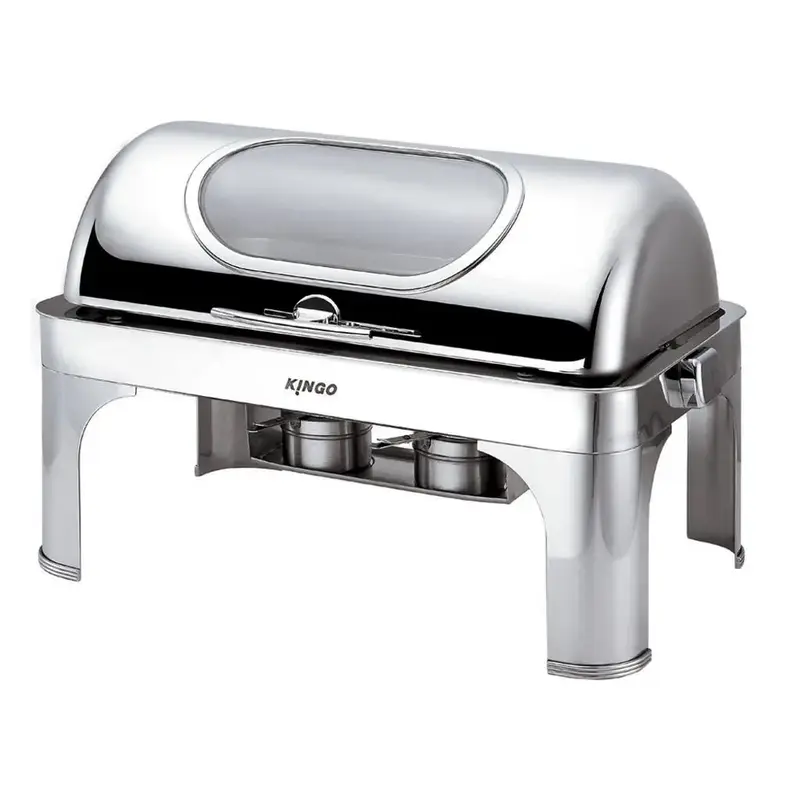 Мармит KINGO 8,3 л 1/1*65 с откидной Roll-top крышкой и окном