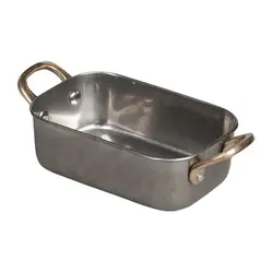 Сковорода для подачи P.L. Proff Cuisine Vintage Steel 14,3*9,4 см h4,7 см 500 мл