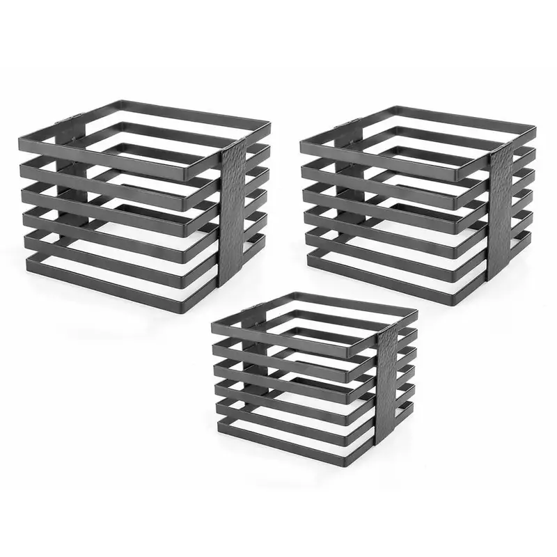 Подставка фуршетная P.L. Proff Cuisine набор 3 шт (15*15*8 см /17*17*13 см /20*20*17 см) 