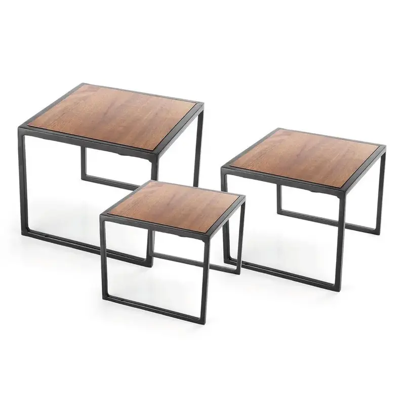 Подставка фуршетная P.L. Proff Cuisine набор 3 шт (17*17*13 см /19*19*17 см /22*22*20 см)