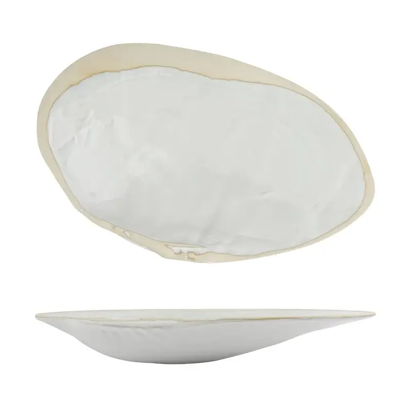 Блюдо овальное P.L. Proff Cuisine Gray Shell Frutti di Mare 32,5x20 см h6,5 см 100 мл