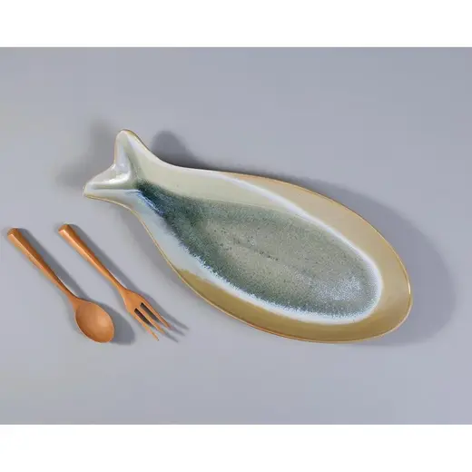 Блюдо овальное P.L. Proff Cuisine,Blue Frutti di Mare Рыба, 41,5x18 см h3,5 см