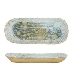 Блюдо овальное P.L. Proff Cuisine Gray Shell Frutti di Mare 34x14,5 см h3,5 см