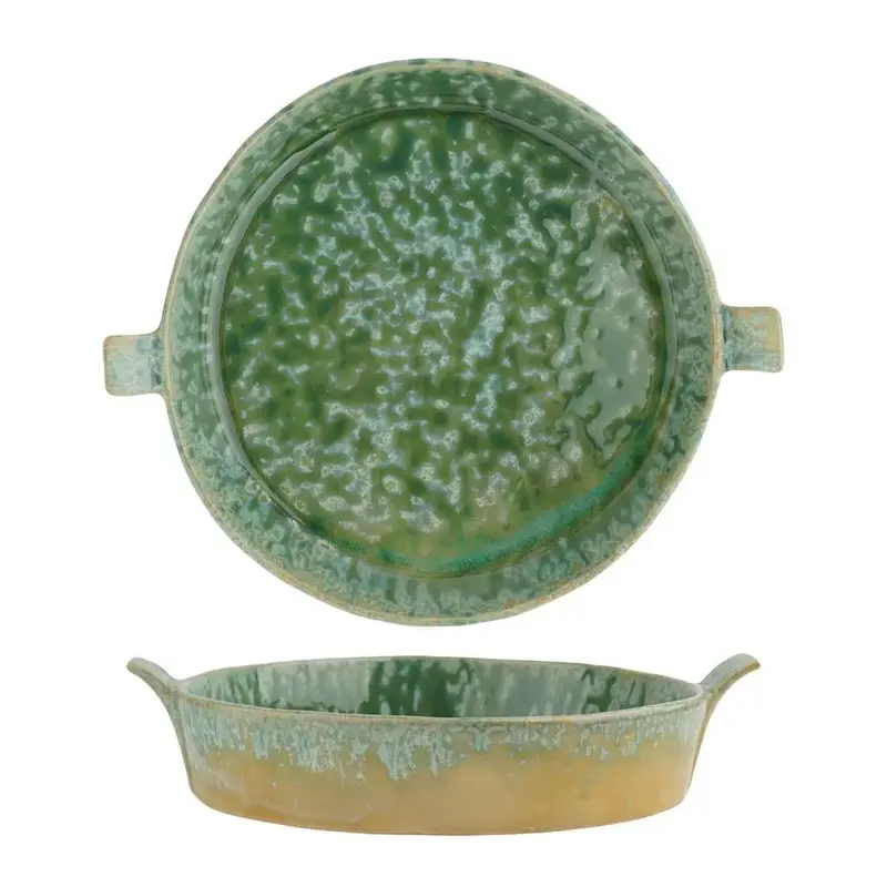 Блюдо для подачи P.L. Proff Cuisine Green Flower Frutti di Mare 25,5x22,7 см h4 см 800 мл