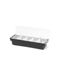 Контейнер барный с крышкой, COMAS, 49.2x15.6x9 см, 5 ячеек