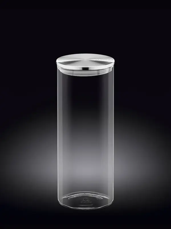 Банка с металлической крышкой, Wilmax, 1600 мл