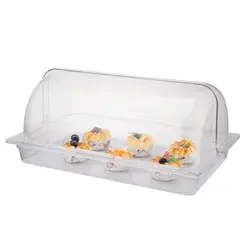 Поднос для выкладки SUNNEX 53*32,5*23,5 см пласт. с пласт. Roll-top крышкой