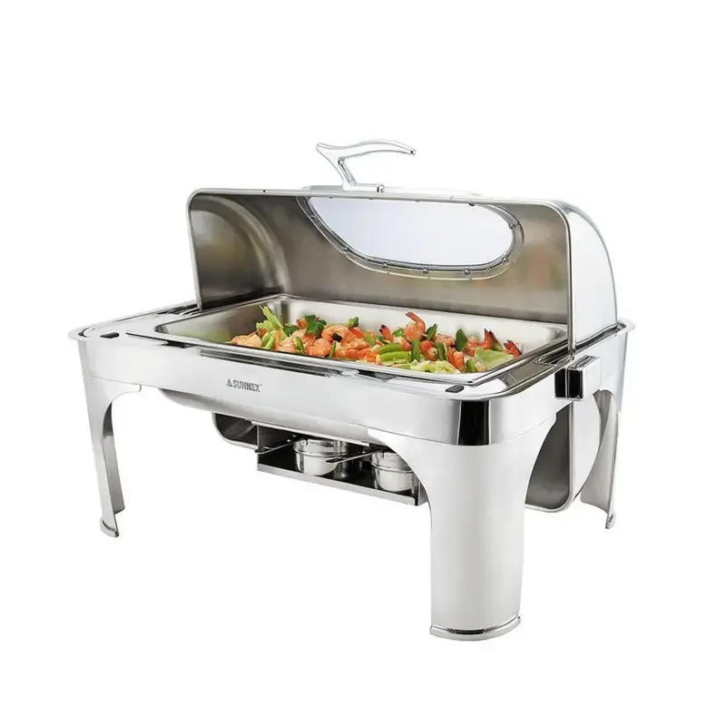 Мармит SUNNEX Roma 8,5 л 1/1*65 с откидной Roll-top крышкой