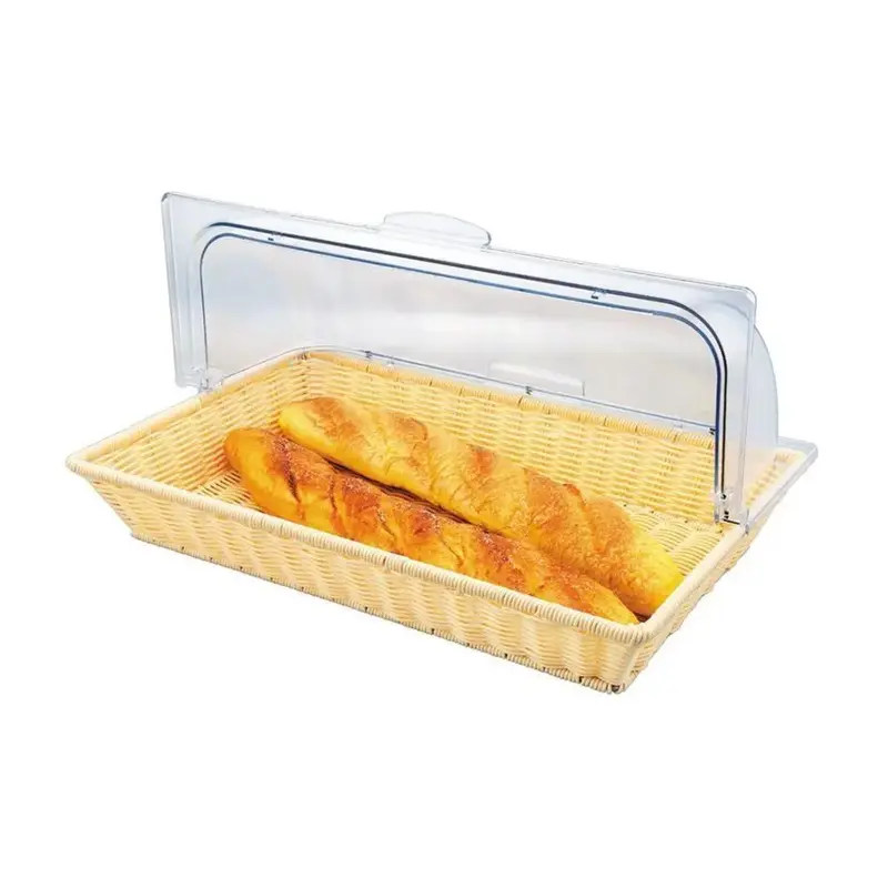 Корзина для хлеба SUNNEX 53*33 см h9 см с откидной Roll-top крышкой