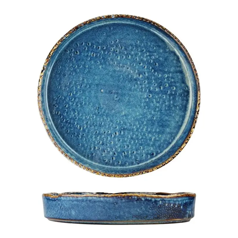 Тарелка с бортом P.L. Proff Cuisine Aqua Blue d 26 см h 4,8 см 1500 мл