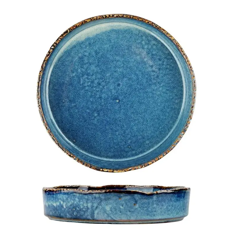 Тарелка с бортом P.L. Proff Cuisine Aqua Blue d 20,8 см h 4,6 см 930 мл