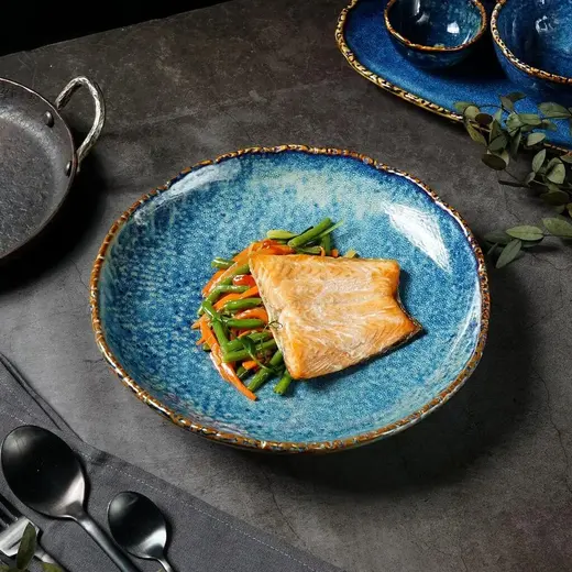 Салатник P.L. Proff Cuisine Aqua Blue 700 мл d 25,3 см h 5,4 см