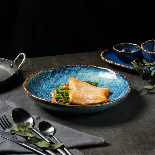 Салатник P.L. Proff Cuisine Aqua Blue 700 мл d 25,3 см h 5,4 см
