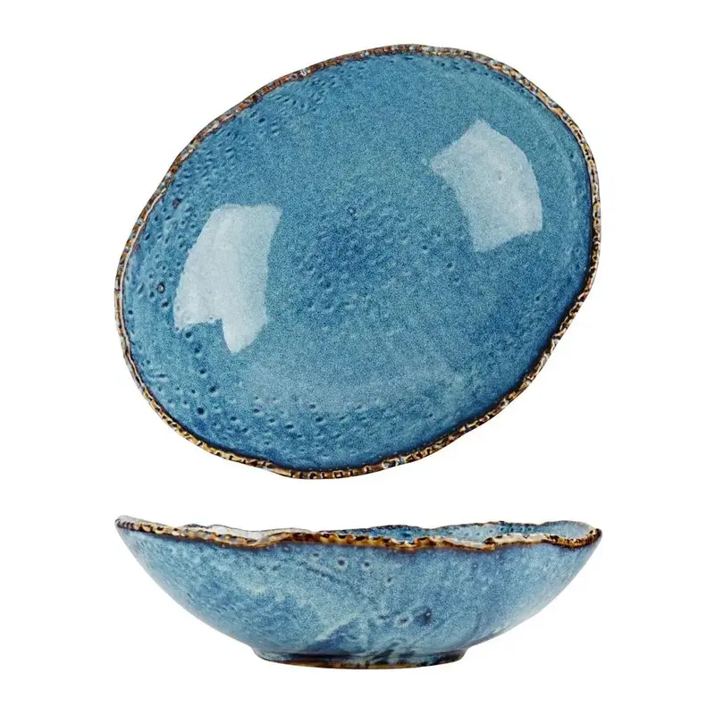 Салатник овальный P.L. Proff Cuisine Aqua Blue 1150 мл 26*20,5 см h7,1 см