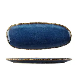 Блюдо овальное P.L. Proff Cuisine Aqua Blue 34,6*14,8 см h2,8 см