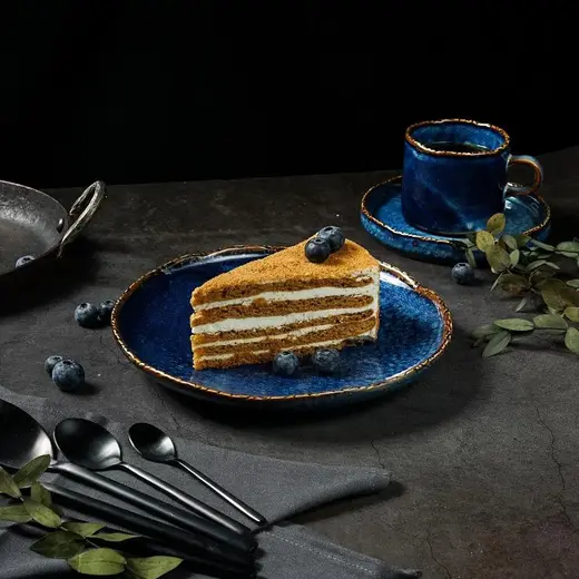 Тарелка P.L. Proff Cuisine Aqua Blue d 21,3 см h 3 см