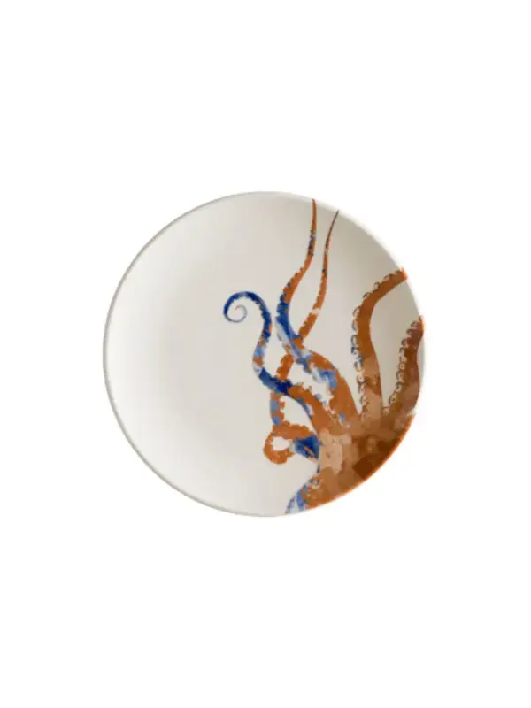 Тарелка, Bonna, Aquelis, 25 см, Осьминог, форма Гурмэ