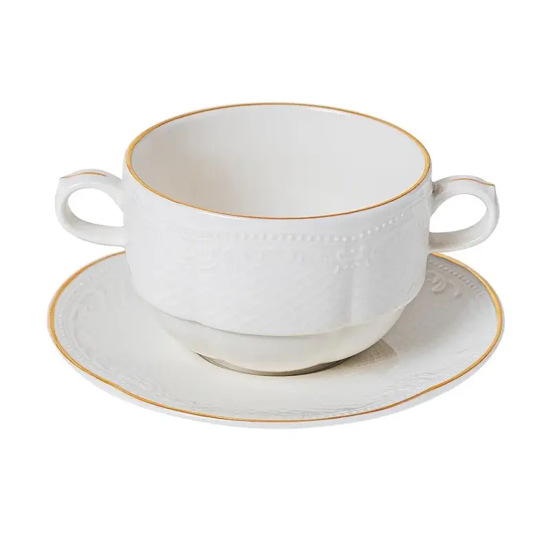 Бульонная пара Noble Aristocrat Gold 370 мл d 10,4 см h6,9 см