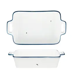 Блюдо прямоугольное с ручками P.L. Proff Cuisine Bakery Fusion 26,7*14,7 см h5,5 см 1050 мл