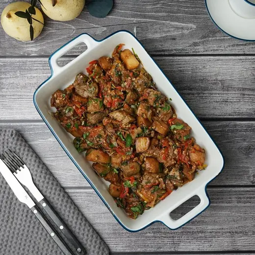 Блюдо прямоугольное с ручками P.L. Proff Cuisine Bakery Fusion 34*20 см h6,6 см 2290 мл