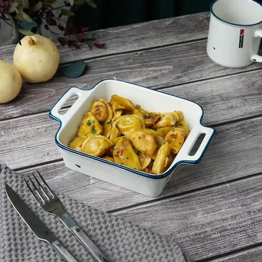 Блюдо прямоугольное с ручками P.L. Proff Cuisine Bakery Fusion 22*16,9 см h5,2 см 900 мл