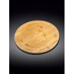 Доска сервировочная круглая, Wilmax, Bamboo, 12.5 см