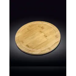 Доска сервировочная круглая, Wilmax, Bamboo, 40.5 см