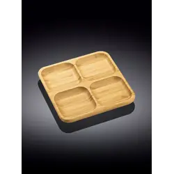 Блюдо 4-х секционное квадратное, Wilmax, Bamboo, 22x22 см