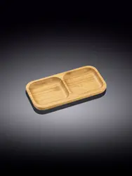 Блюдо 2-х секционное прямоугольное, Wilmax, Bamboo, 22x11.5 см