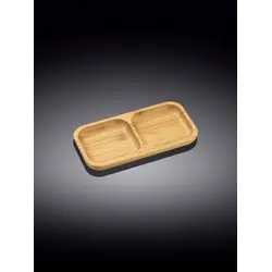 Блюдо 2-х секционное прямоугольное, Wilmax, Bamboo, 22x11.5 см