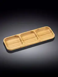 Блюдо 3-х секционное прямоугольное, Wilmax, Bamboo, 32.5x11.5 см