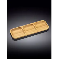 Блюдо 3-х секционное прямоугольное, Wilmax, Bamboo, 32.5x11.5 см