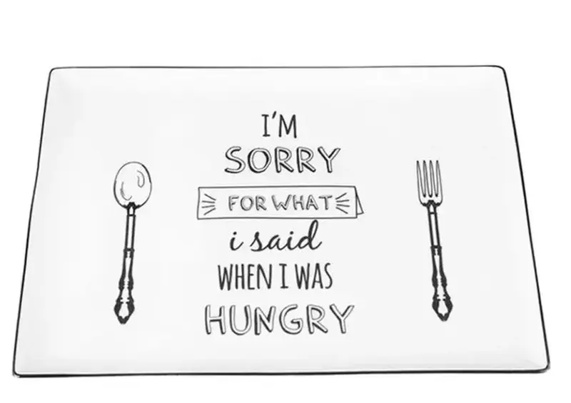 BE HAPPY Блюдо прямоугольное 27х20 см