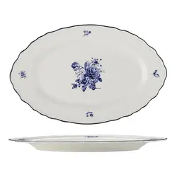 Блюдо овальное P.L. Proff Cuisine Blue Flower 30,6*19,4*2,3 см