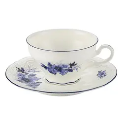 Чайная пара P.L. Proff Cuisine Blue Flower 240 мл d 10,4 см h6,4 см