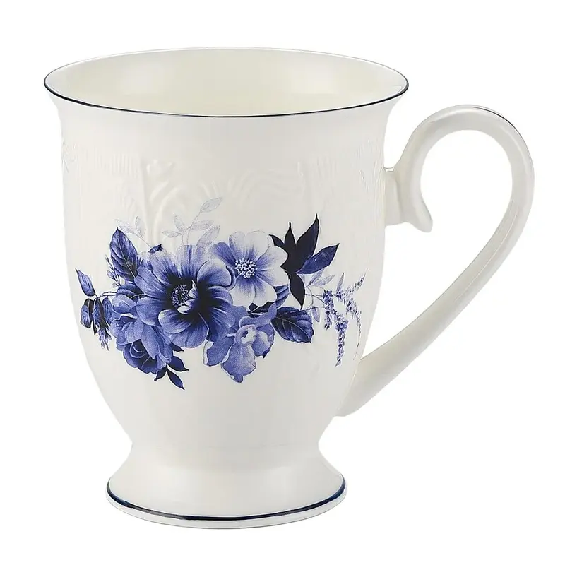 Кружка P.L. Proff Cuisine Blue Flower 340 мл d 8,9 см h10,6 см
