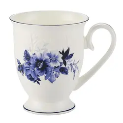Кружка P.L. Proff Cuisine Blue Flower 340 мл d 8,9 см h10,6 см