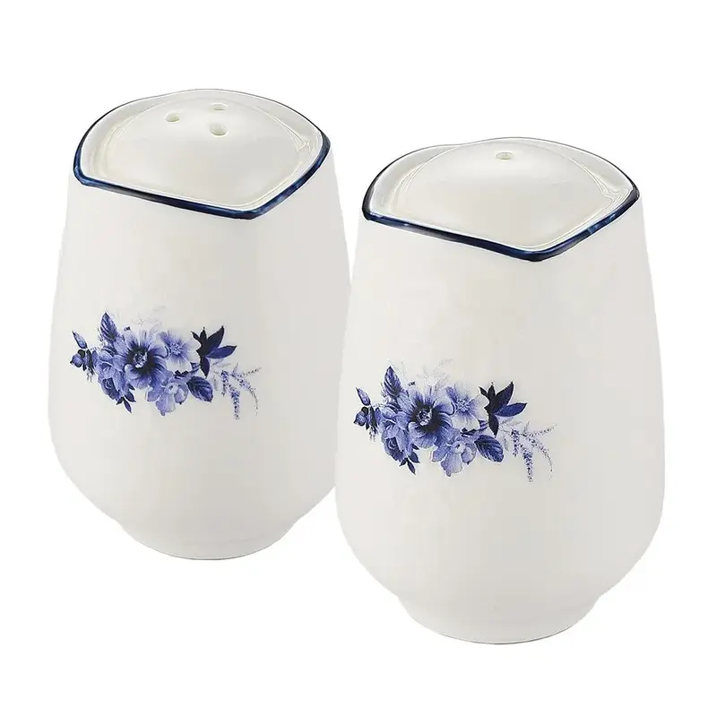 Набор для специй P.L. Proff Cuisine Blue Flower 2 предмета Солонка/Перечница