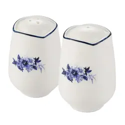 Набор для специй P.L. Proff Cuisine Blue Flower 2 предмета Солонка/Перечница